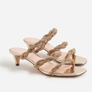 J. Crew Zadie Strappy Kitten Heels Size 7.5